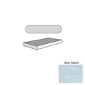 Blue Island Marble Leather (Sandblasted & Brushed) 16 x 24 x 2 Double Bullnose Coping
