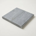 Blue Island Marble Leather (Sandblasted & Brushed) 12 x 24 x 1.25 Bullnose Coping 12x24 close-up