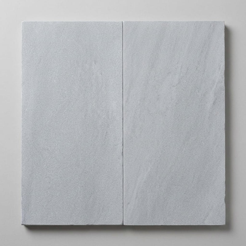 Blue Island Marble Leather (Sandblasted & Brushed) 12 x 24 x 2 Double Modern Coping 12x24 close-up