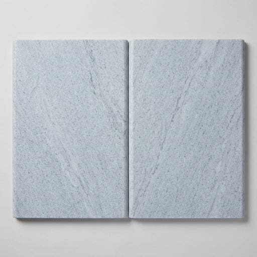 Blue Island Marble Leather (Sandblasted & Brushed) 16 x 24 x 2 Double Bullnose Coping 16x24 close-up