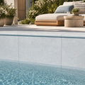 Blue Island Marble Leather (Sandblasted & Brushed) 16 x 24 x 2 Double Bullnose Coping 16x24 pool coping — Swimming Pool remodel pool edge