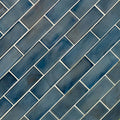 Blue Shimmer 2x6 Subway Glass Tile