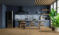 Blue Shimmer Picket Pattern 0.24 Inch Glass Mosaic Tile