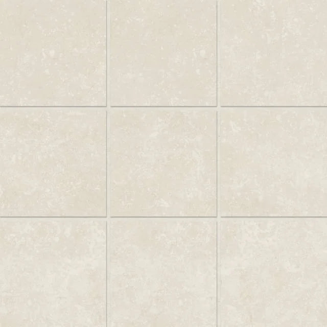 Bluerun Antique White 4x4 on 12x12 Sheet Matte Ceramic Mosaic
