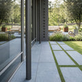Bluestone Dark Grey Porcelain Rough & Straight Edge 24 x 48 x 3/4 Paver 24x48 — Backyard patio