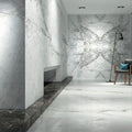 Bluetta Print B 48x96 Polished Porcelain Slab