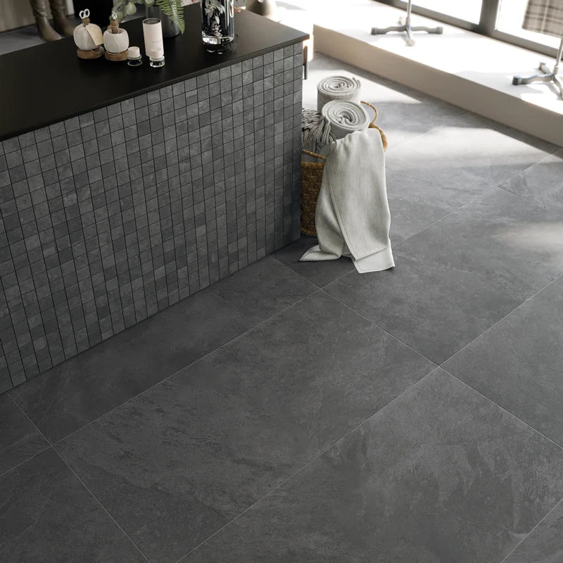 Board Graphite 2x2 Matte Porcelain Mosaic Tile