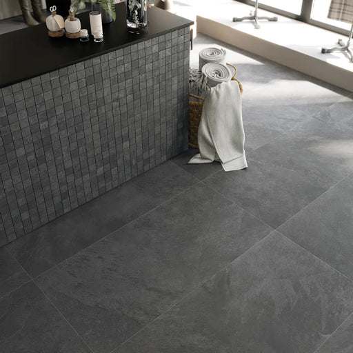 Board Graphite 2x2 Matte Porcelain Mosaic Tile
