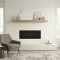 Borgo Luce 12x24 Porcelain Tile — Living Room fireplace surround