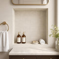 Bottaccino Marble Tile 4x4 Tumbled — Bathroom niche