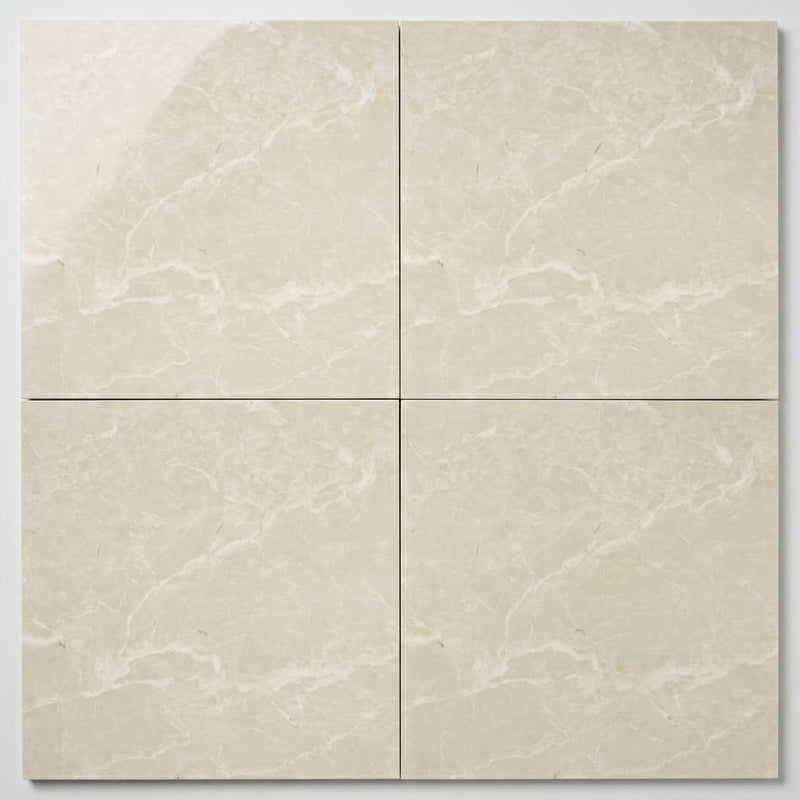 Botticino Marble Tile 18x18 Polished close-up