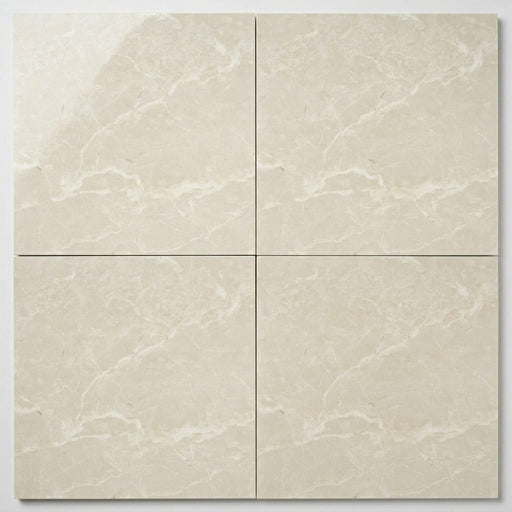 Botticino Marble Tile 18x18 Polished close-up