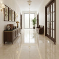 Botticino Marble Tile 18x18 Polished — Hallway floor