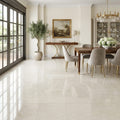 Botticino Marble Tile 18x18 Polished — Living Room floor