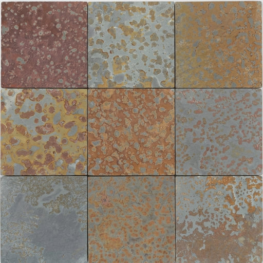 Brazilian Multicolor 12x12 Gauged Stone Tile close-up