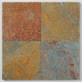 Brazilian Multicolor 16x16 Gauged Limestone Tile close-up