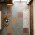 Brazilian Multicolor 24x24 Gauged Marble Tile — Kitchen floor