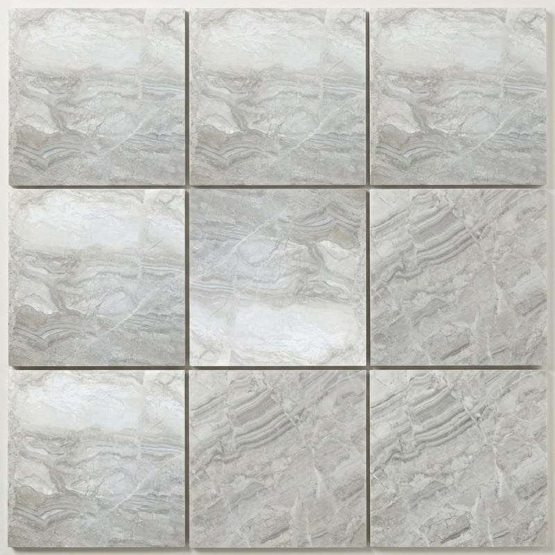 Breccia Bianco Marble Tile 12x12 Honed close-up