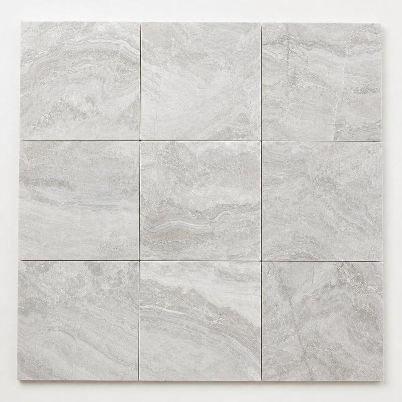 Breccia Bianco Marble Tile 12x12 Honed close-up