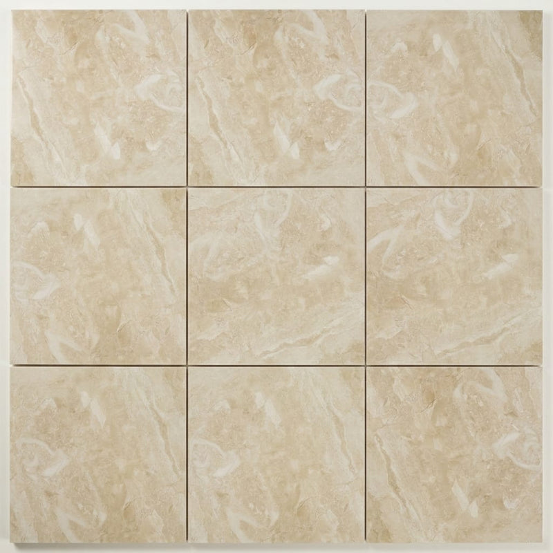 Breccia Bianco Marble Tile 12x12 Polished close-up