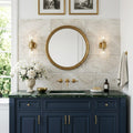 Breccia Bianco Marble Tile 12x24 Honed — Bathroom vanity wall