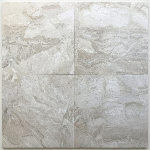 Breccia Bianco Marble Tile 18x18 Honed close-up