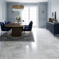 Breccia Bianco Marble Tile 18x18 Honed — Dining Room floor