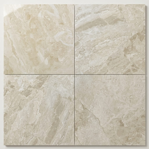 Breccia Bianco Marble Tile 18x18 Polished close-up