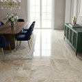 Breccia Bianco Marble Tile 18x18 Polished — Dining Room floor