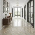 Breccia Bianco Marble Tile 18x18 Polished — Hallway floor