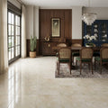 Breccia Bianco Marble Tile 18x18 Polished — Living Room floor