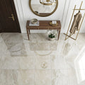 Breccia Bianco Marble Tile 24x24 Polished — Foyer floor
