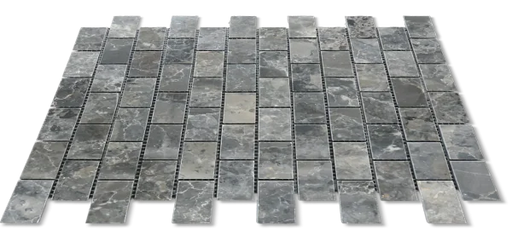 Breccia Grigio 1x2 Brick 12x12 Natural Veined Marble Mosaic