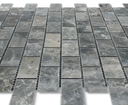 Breccia Grigio 1x2 Brick 12x12 Natural Veined Marble Mosaic