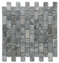 Breccia Grigio 1x2 Brick 12x12 Natural Veined Marble Mosaic