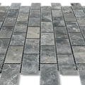 Breccia Grigio 1x2 Brick 12x12 Natural Veined Marble Mosaic