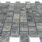 Breccia Grigio 1x2 Brick 12x12 Natural Veined Marble Mosaic