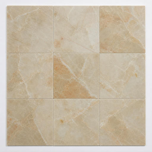 Breccia Oniciata 12x12 Polished Veined Marble Tile close-up