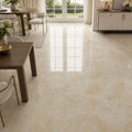 Breccia Oniciata 18x18 Natural Veined Marble Tile — Dining Room floor