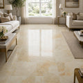 Breccia Oniciata 18x18 Natural Veined Marble Tile — Family Room floor