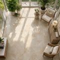 Breccia Oniciata 18x18 Natural Veined Marble Tile — Sunroom floor