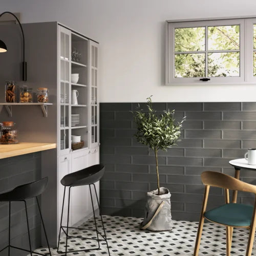 Brianna Coal 6x6 Matte Porcelain Pool Tile