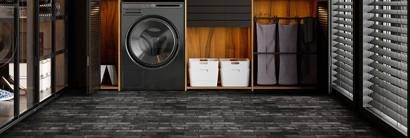 Brickstone Charcoal 2x10 Matte Porcelain Brick Look Floor Tile