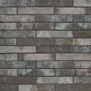 Brickstone Charcoal 2x10 Matte Porcelain Brick Look Floor Tile