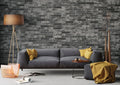 Brickstone Charcoal 2x10 Matte Porcelain Brick Look Floor Tile