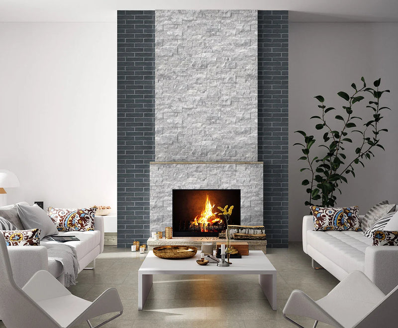 Brickstone Cobble 2x10 Matte Porcelain Brick Look Floor Tile