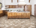 Brickstone Ivory 2x10 Matte Porcelain Brick Look Floor Tile