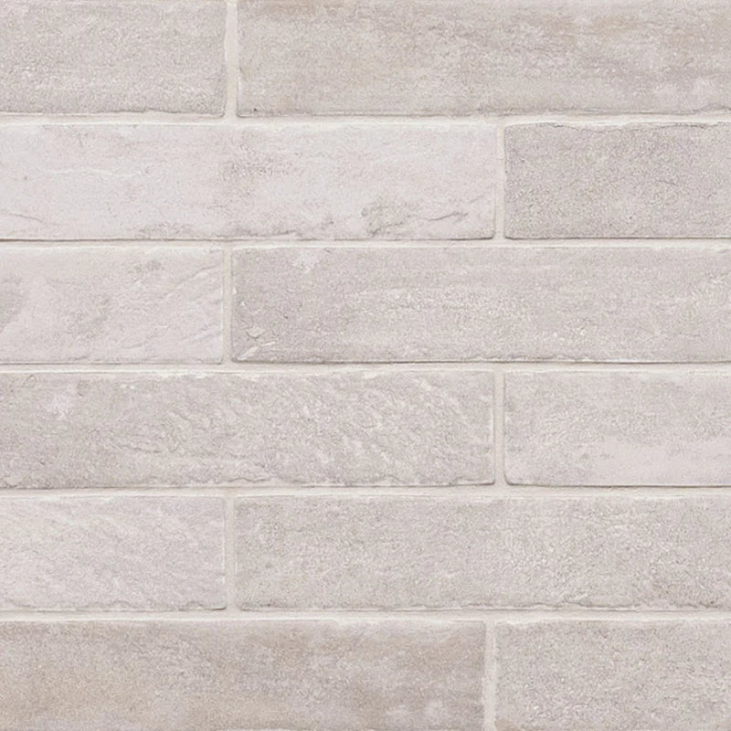Brickstone Ivory 2x10 Matte Porcelain Brick Look Floor Tile