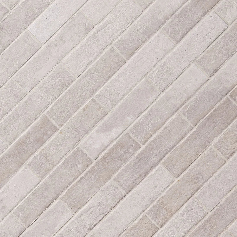 Brickstone Ivory 2x10 Matte Porcelain Brick Look Floor Tile