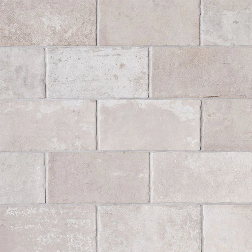 Brickstone Ivory 5x10 Matte Porcelain Brick Look Floor Tile